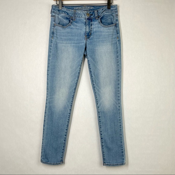 American Eagle Outfitters Jeans American Eagle Light Wash Super